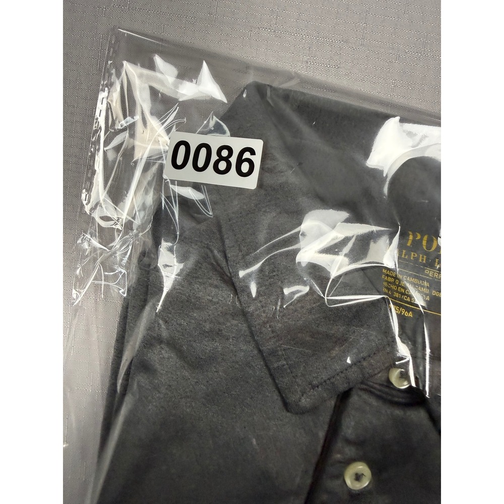 Polo Ralph Lauren Performance Mens Medium Gray Short Sleeve Pony Logo Polo Shirt - Picture 8 of 8